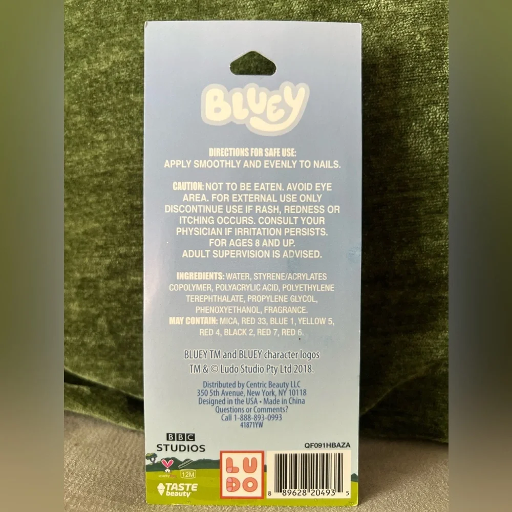 Disney Bluey scented nail polish set of 2 NWT